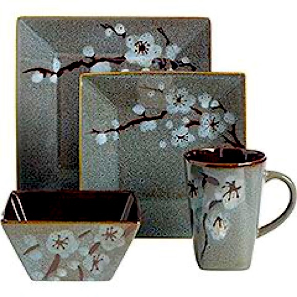 Pier One vintage dinnerware ** Cherry Blossoms - Picture 3 of 3